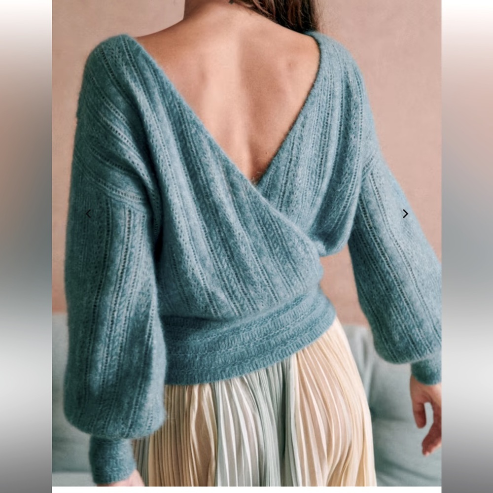 Sezane Cristina Jumper in vintage blue